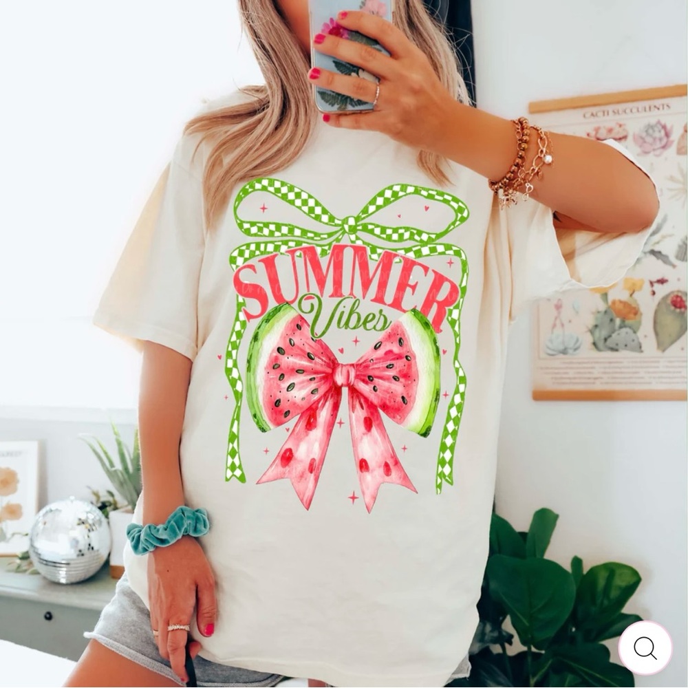 Summer Vibes Graphic Tee - Sand